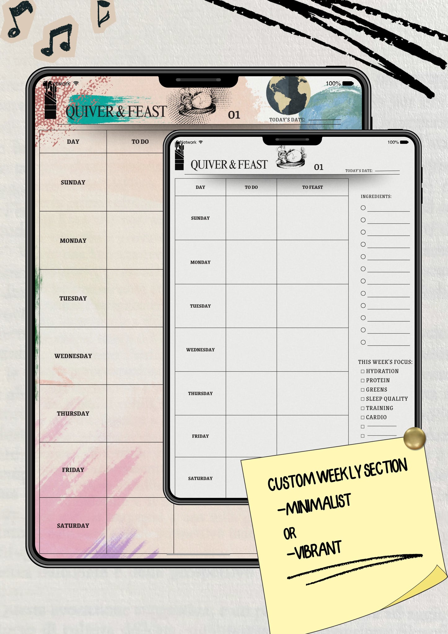 THE ARROW AGENDA: 30 Day Digital Planner