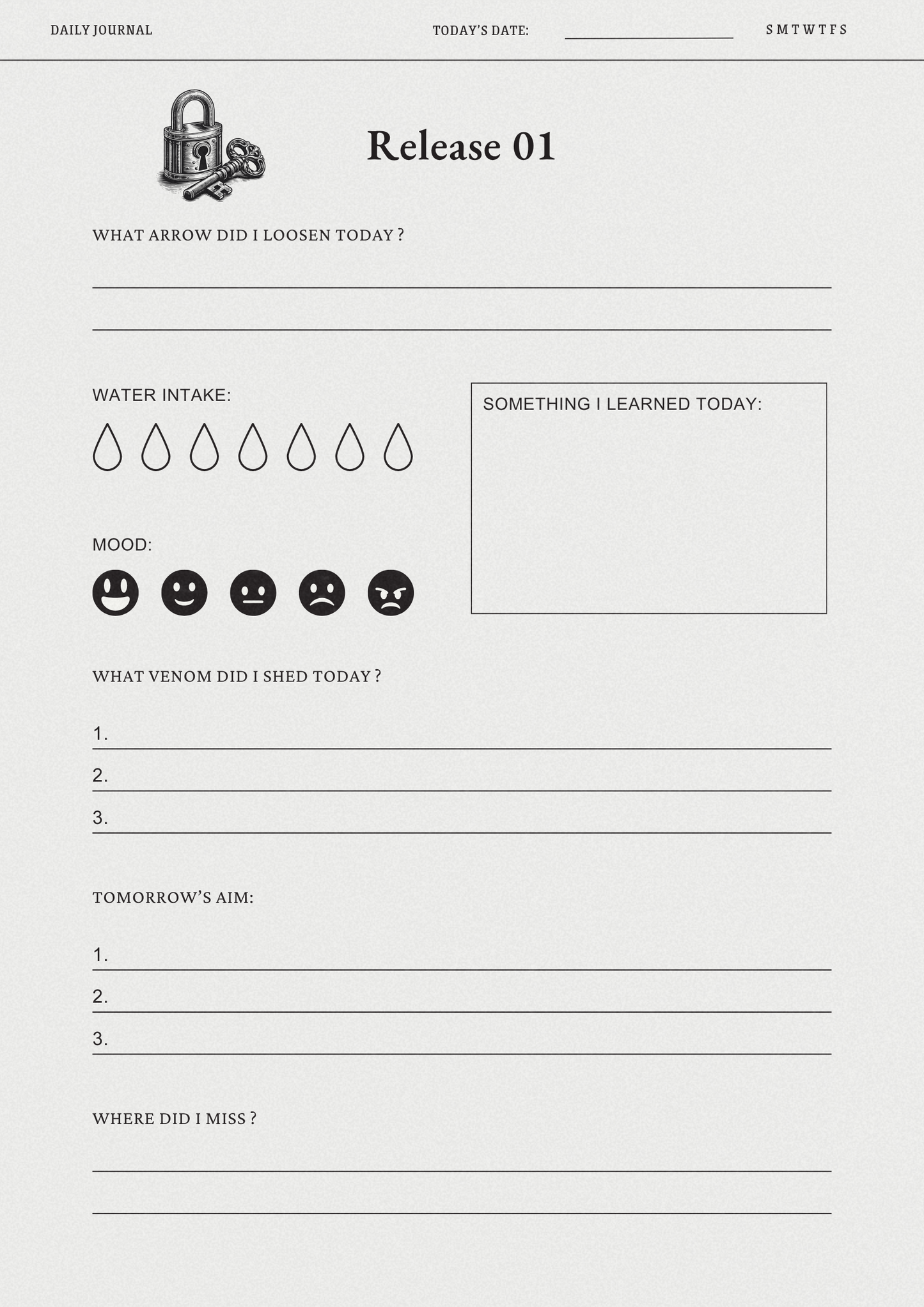 THE ARROW AGENDA: 30 Day Digital Planner