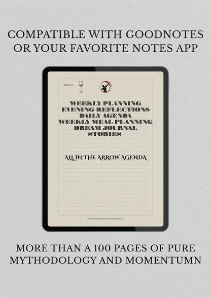 THE ARROW AGENDA: 30 Day Digital Planner
