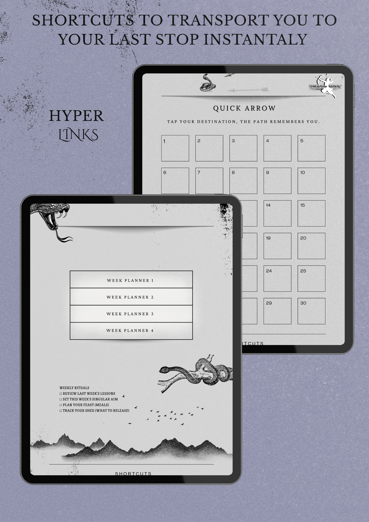 THE ARROW AGENDA: 30 Day Digital Planner