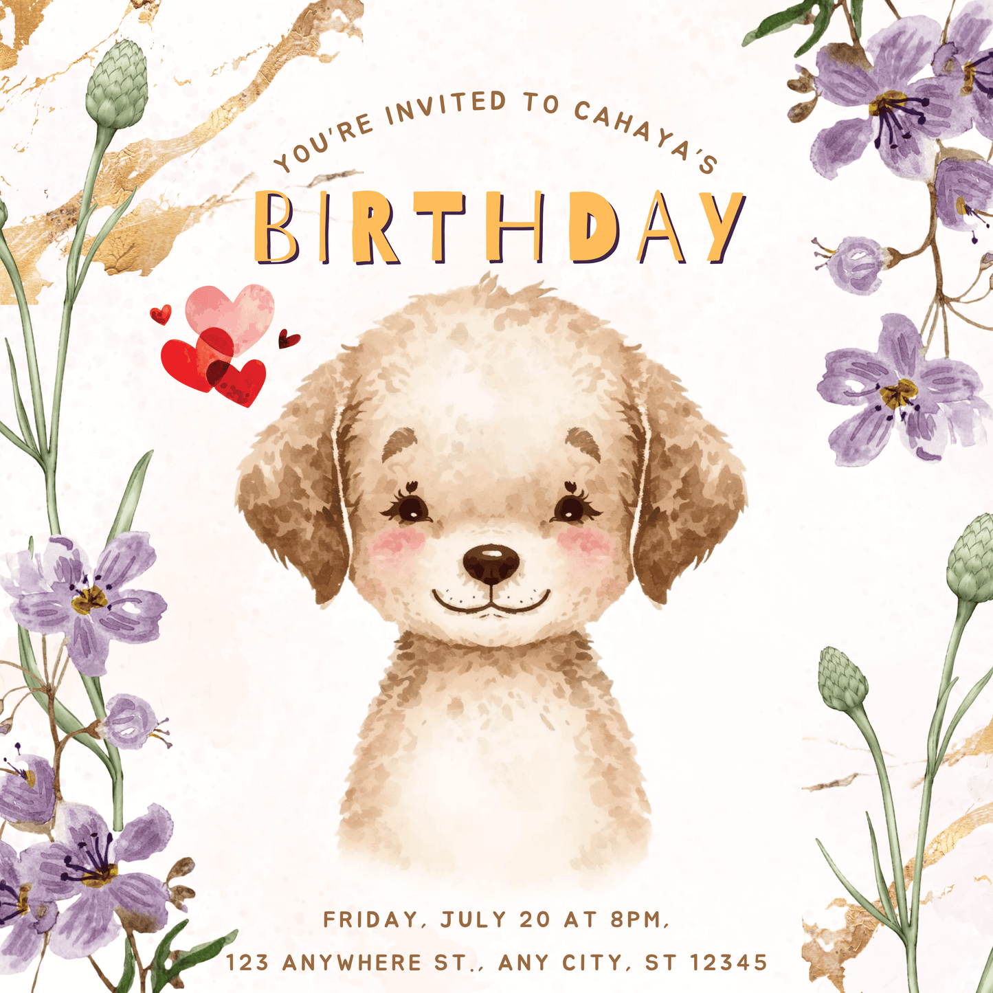 Watercolor Woodland Portraits Clipart, Cute Animals Clipart